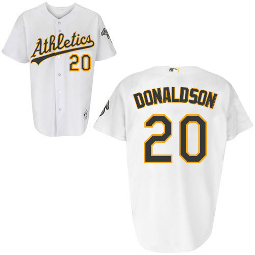 Josh Donaldson #20 Youth Baseball Jersey-Oakland Athletics Authentic Home White Cool Base MLB Jersey